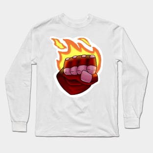 Sly Cooper - Fists of Flame Sticker Long Sleeve T-Shirt